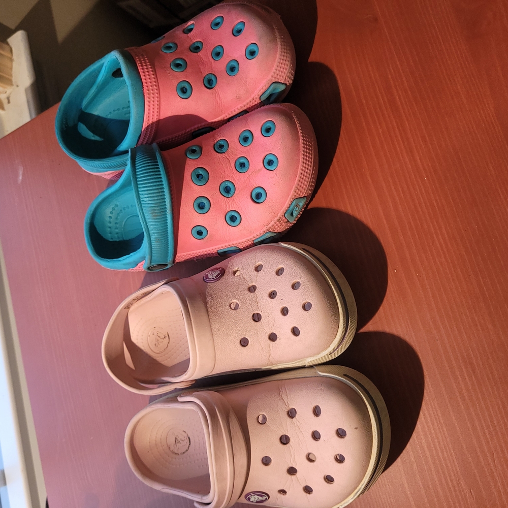 Kids Pink and Blue Clogs